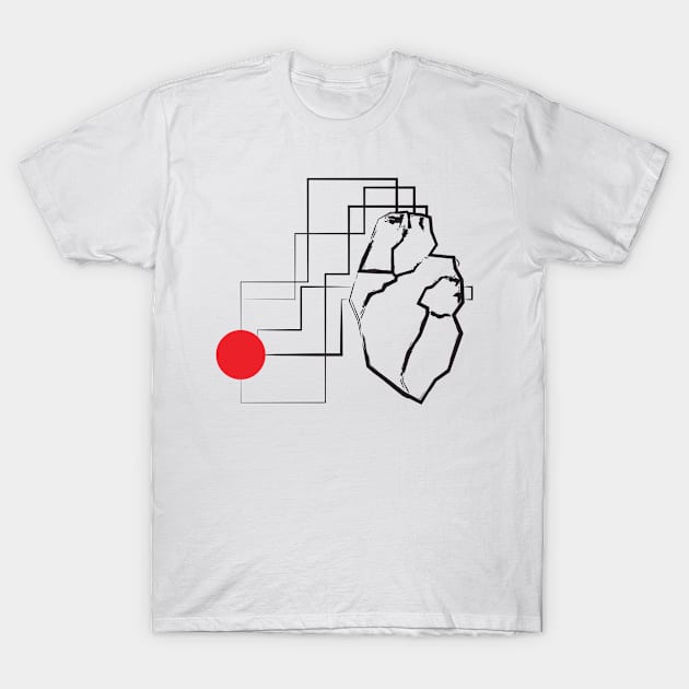 Heart in Japan T-Shirt by LeFluffy